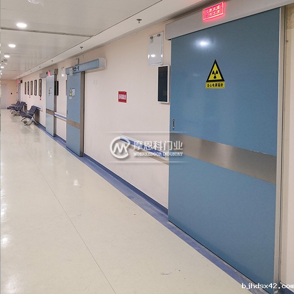 What are the precautions for cleaning hospital specific surgical doors